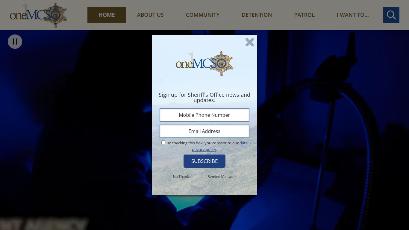 Maricopa County Sheriff's Office | Home